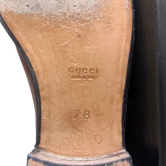 Vintage Gucci Brown Leather Horsebit Loafers - Women’s Size 7 - Picture 8 of 8